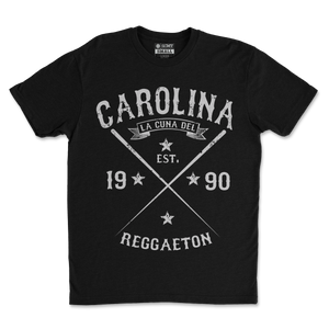Camisa Negra y Gris La Cuna Del Reggaeton Carolina 1990